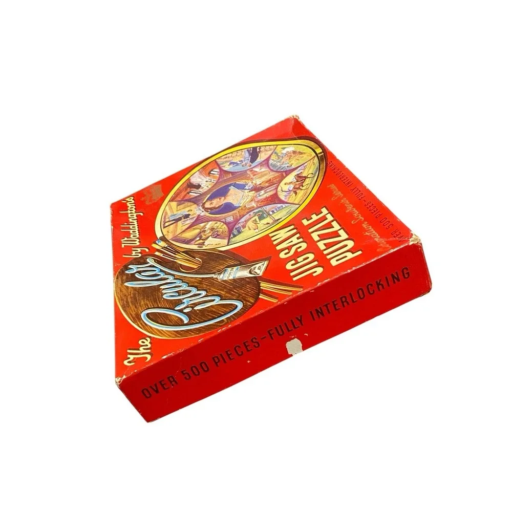 Vintage 1953 Waddington's Circular Coronation 500+ Pc Puzzle Complete